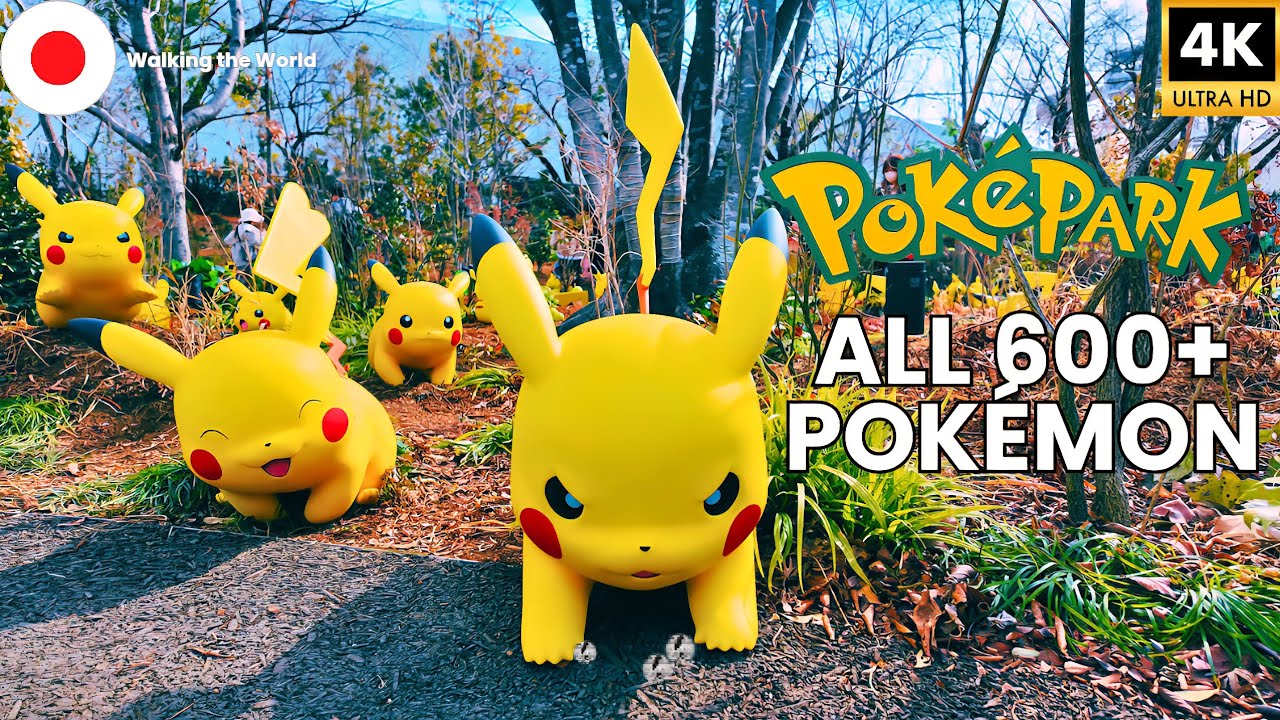 ALL 600+ Pokémon at PokéPark Kanto 🇯🇵 | Every Pokemon in the Forest & Sedge Town [4K]