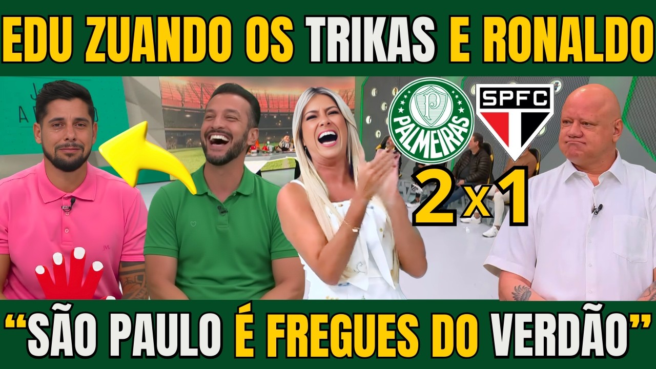 JOGO ABERTO! EDE ZUANDO MUITO OS TRIKAS E O RONALDÃO ELIMINADO DO PAULISTA / NOTICIAS DO PALMEIRAS