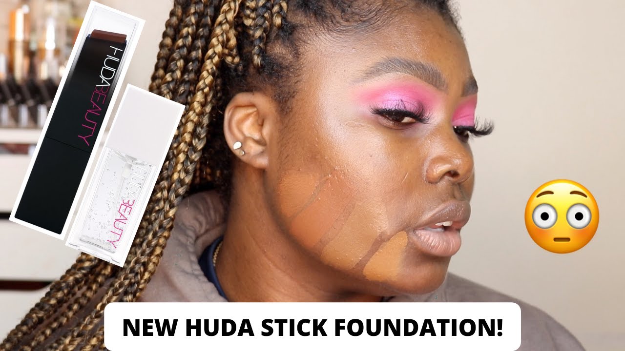 TESTING HUDA BEAUTY FOUNDATION STICK + WEAR TEST