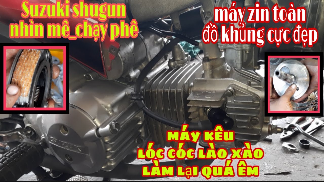 Разобрать и собрать двигатель Suzuki Shugun 125, очень красивый и шумный. Suzuki 125cc