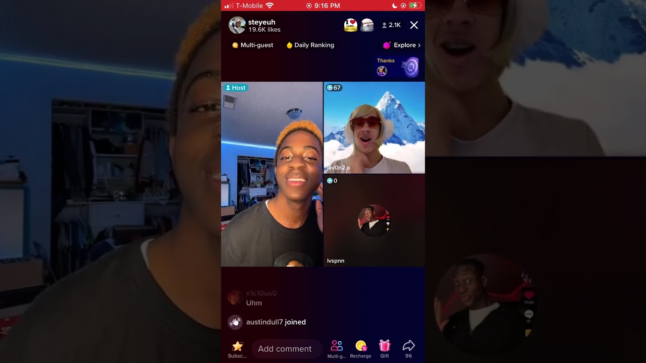 Steyeuh TikTok live ‘Talent Show’ pt 1