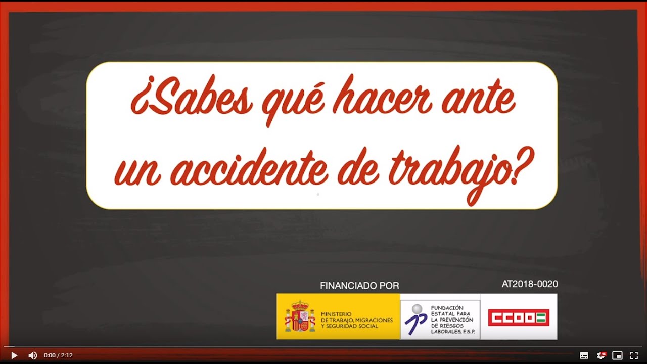 Qué hacer ante un accidente de trabajo