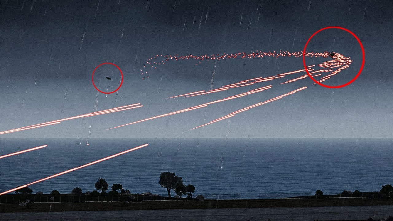 C-RAM defending Ukraine Sky - Air Defence - Russia Vs Ukraine - ASMR - ARMA 3