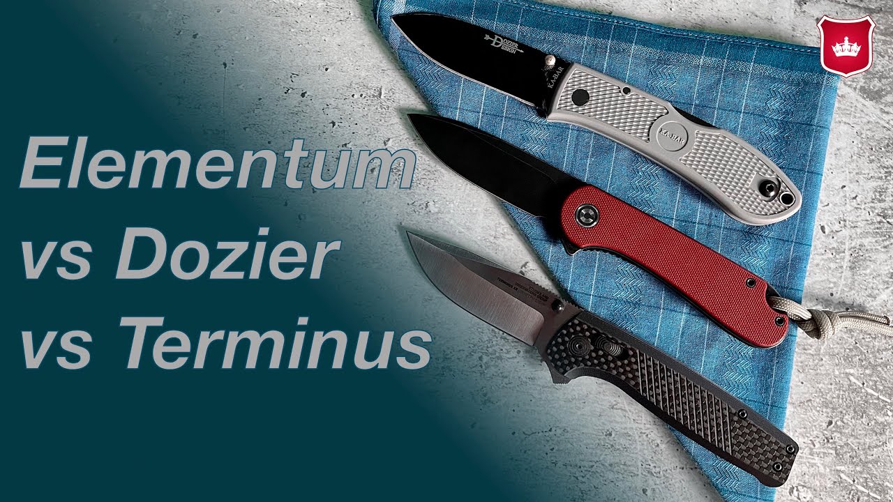 Civivi Elementum vs SOG Terminus XR vs Ka-Bar Dozier - Pojedynek świetnych noży EDC