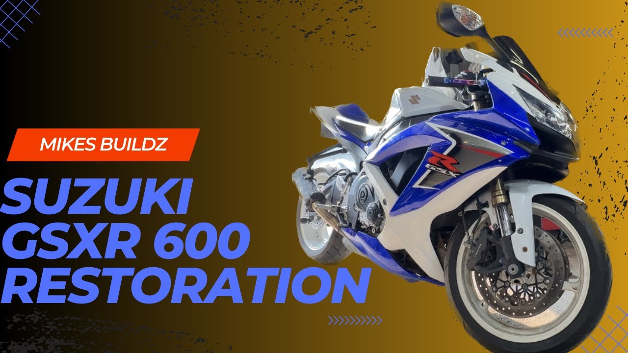 Восстановление брошенного Suzuki GSXR 600 (МНОГО НОВЫХ ДЕТАЛЕЙ)