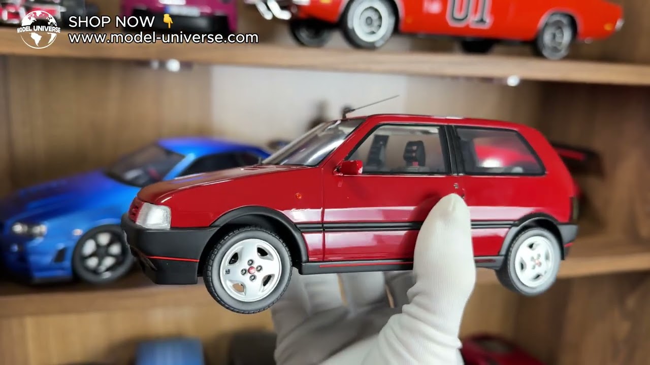 🔥 Fiat Uno Turbo I.E. Racing Red 1990 - Limited Edition 1:18 Model by Otto Mobile