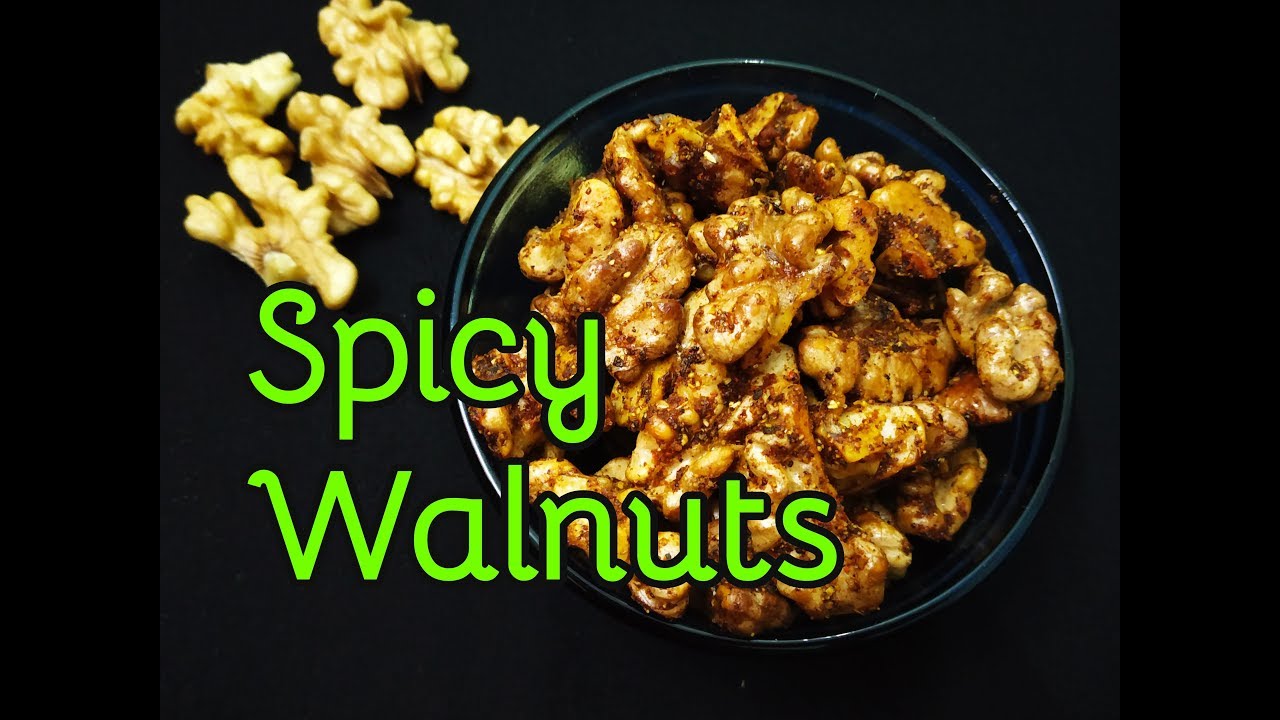 Roasted Spicy Walnuts recipe | Walnut snack | Masala Walnut Recipe | Masala Walnut | Walnut Recipes