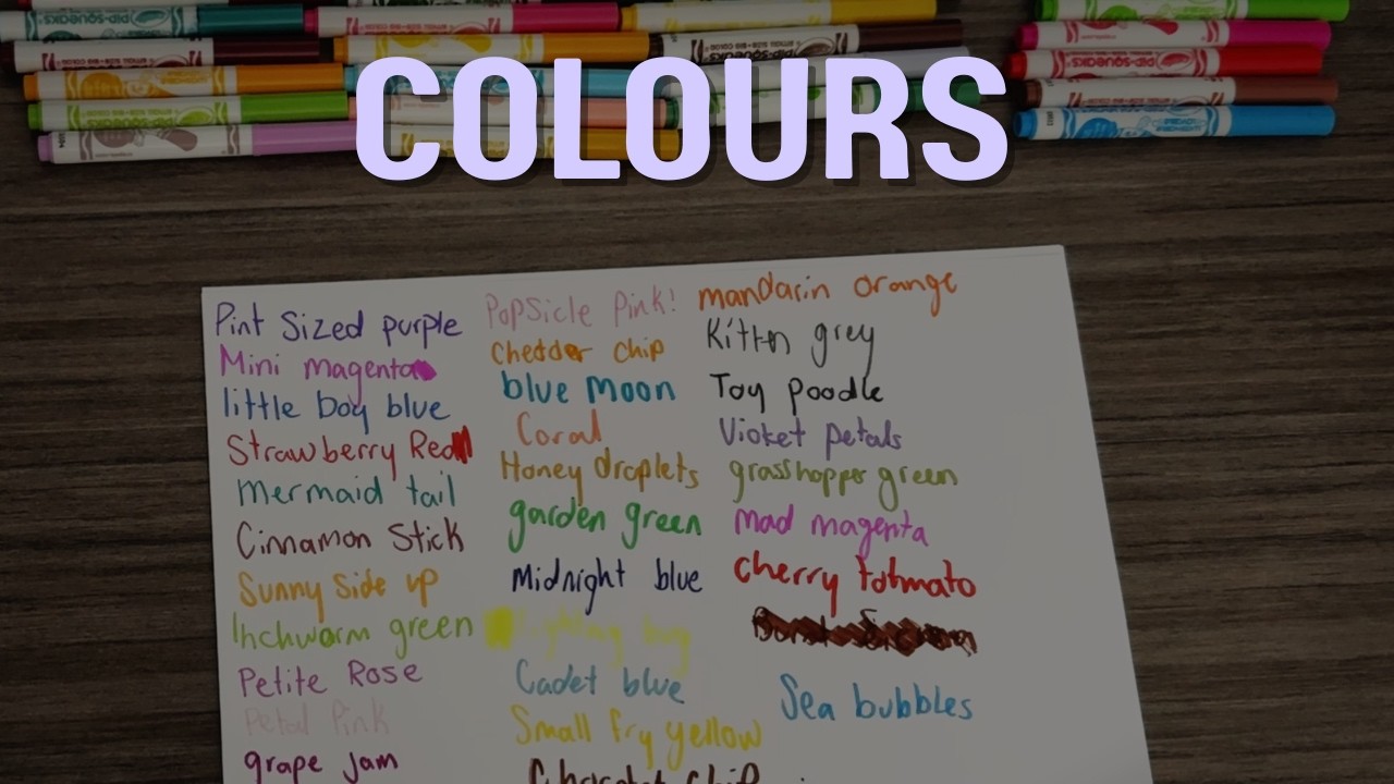 ASMR Colour Swatching