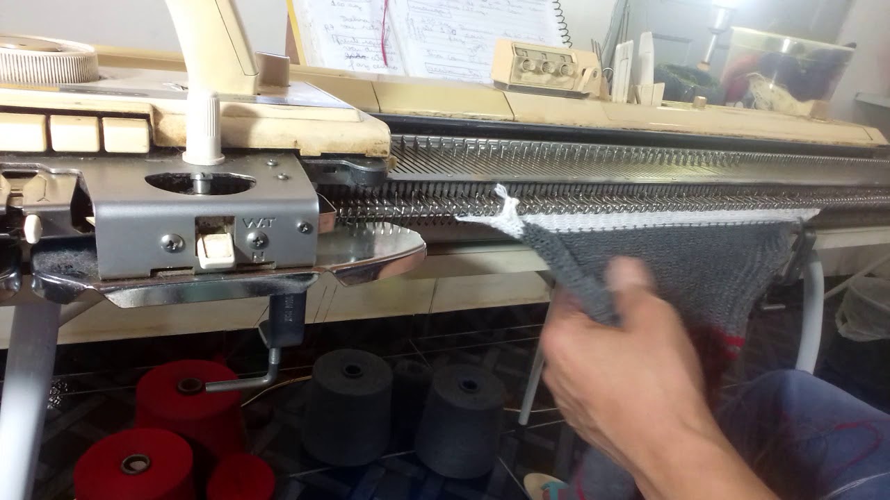 Blusa decote v para 4 anos em trico a maquina parte 2