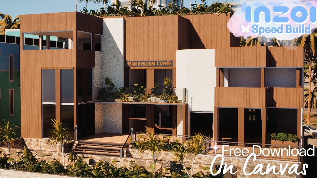 InZOI Oceanfront Serenity Speed Build | Coastal Home ASMR