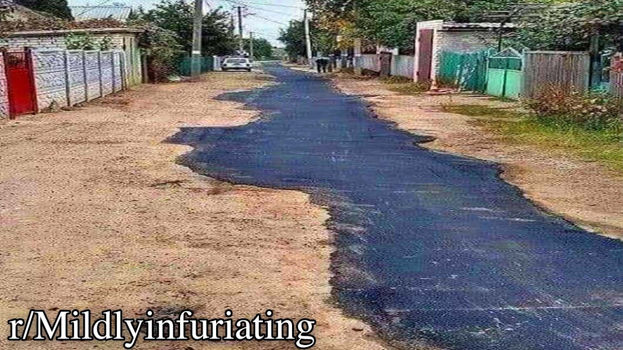 r/Mildlyinfuriating | дорога сломана :(