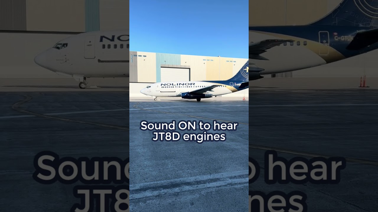 Boeing 737-200 JT8D Engines In Action at YMX