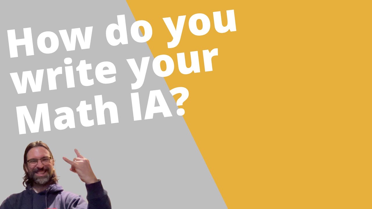 How to format and structure your IB Math IA | IB SL Math AA