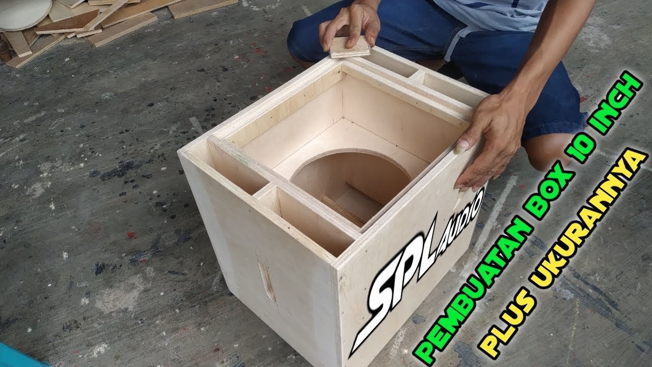 TUTORIAL MEMBUAT BOX MINIATUR  SPL 10 INCH SINGLE