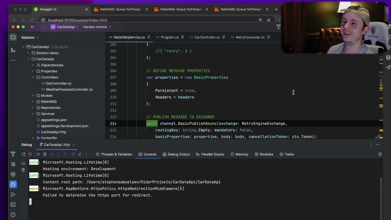 Software Engineering Daily Standup - RabbitMQ Quorum Queues and Clusters in .NET