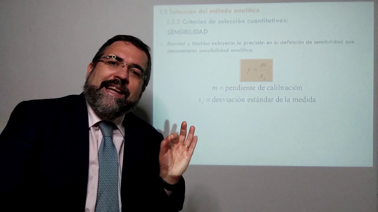Tema 1. 3. Criterios de selección (II): Sensibilidad, Límite de detección, Intervalo , Selectividad