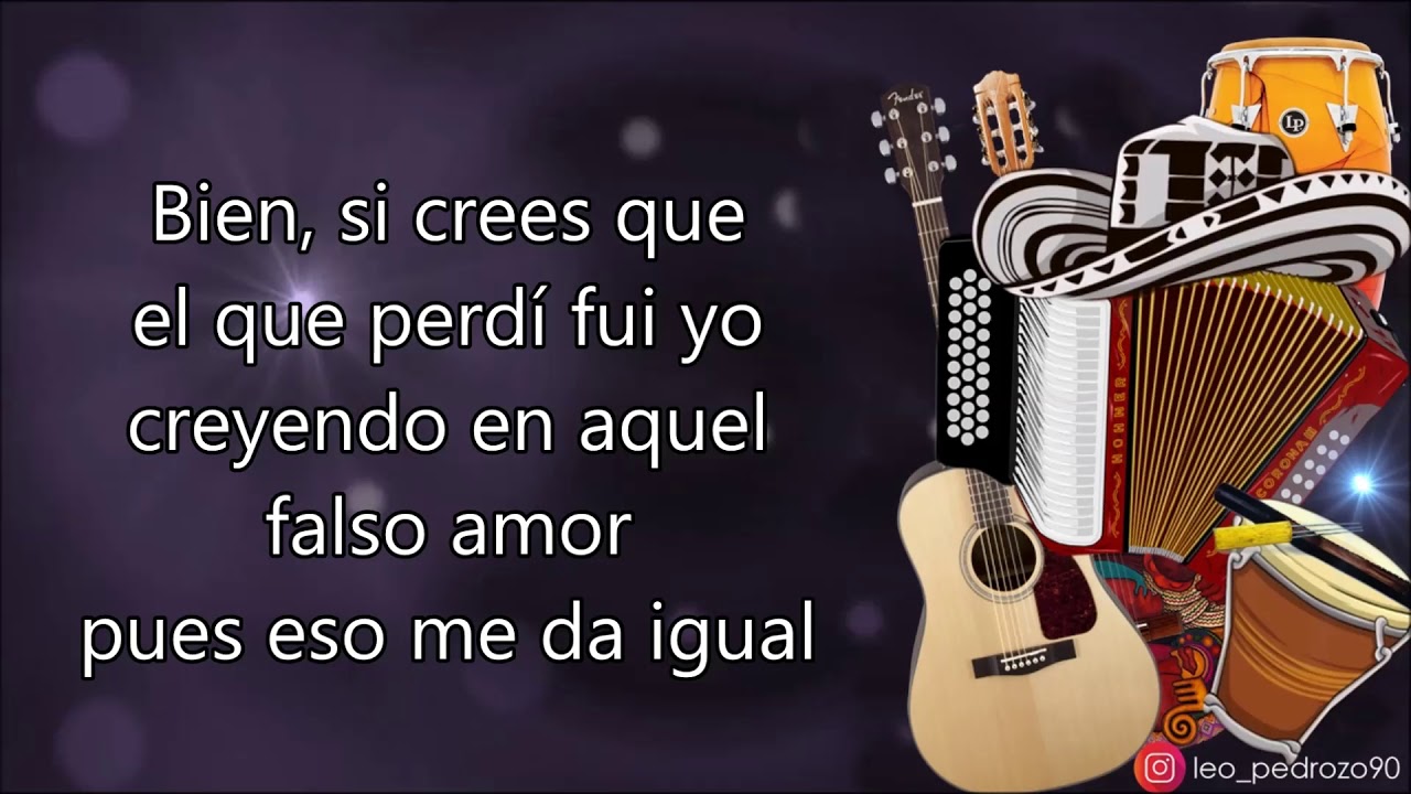 Falso Amor, Luis Mateus - Letra