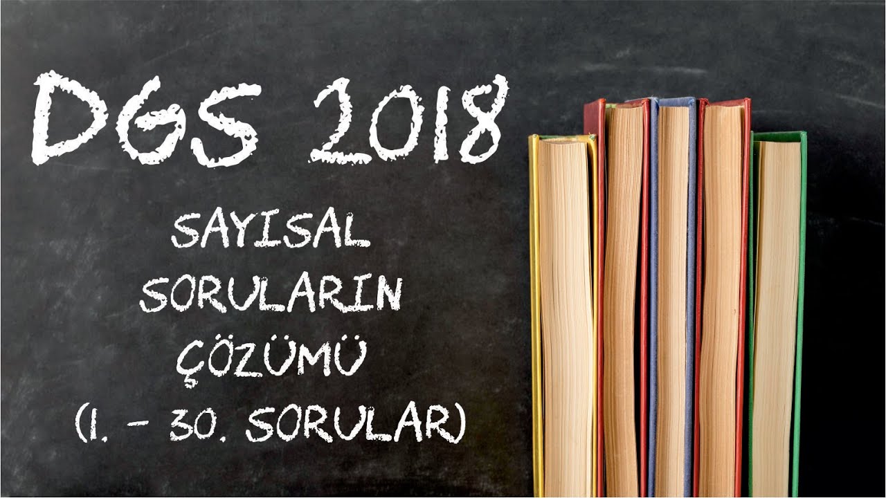 DGS 2018 - Matematik (1. - 30. sorular)