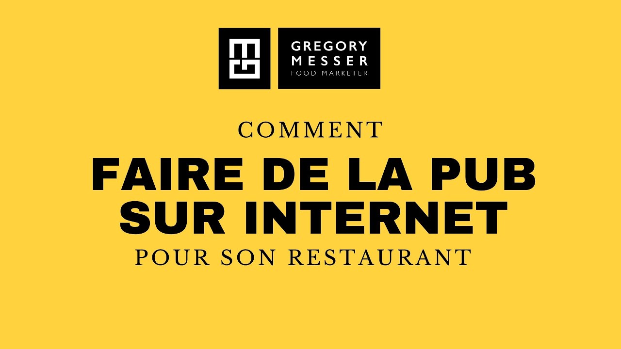 Faire de la pub pour son restaurant sur internet / ITW Raphael