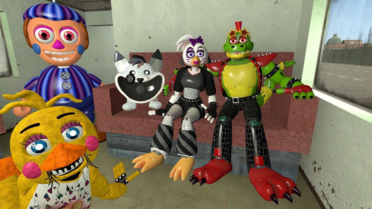 FIRST BUS STOP HYPER DESTROY ALL NEW FNAF Security Breach animatronic in Garry's Mod