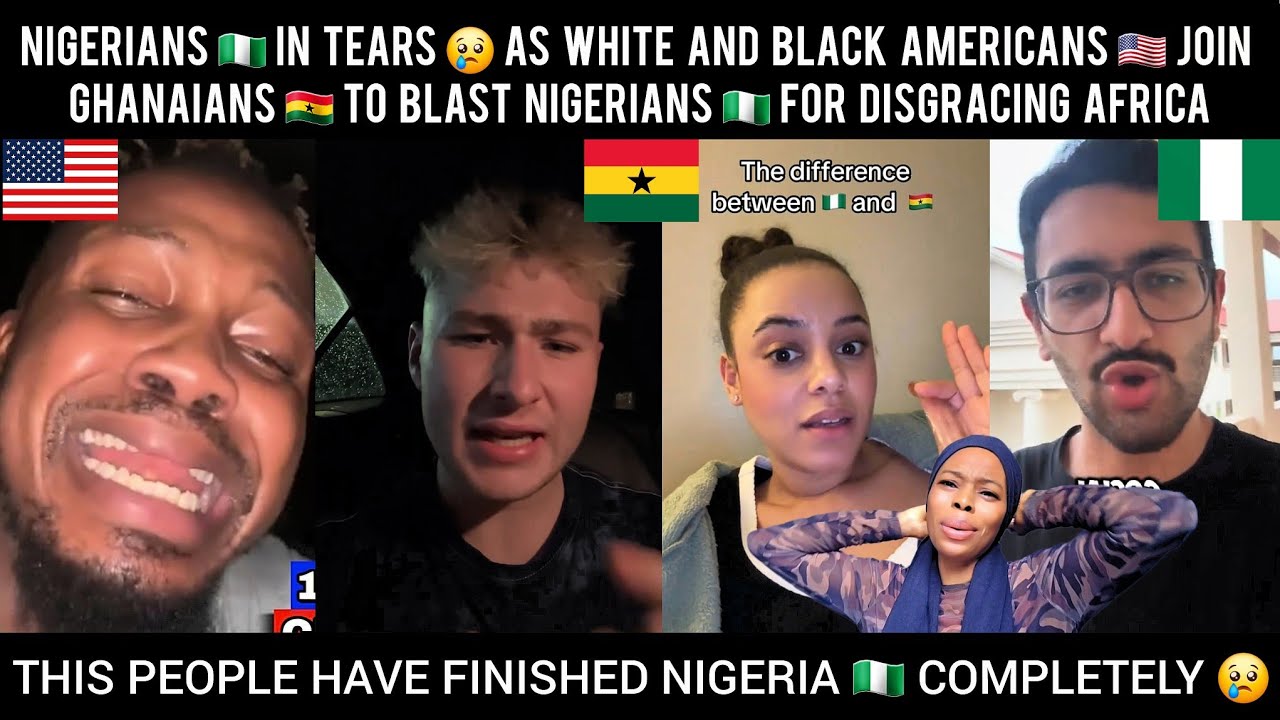 Нигерийцы 🇳🇬 в слезах 😢, в то время как белые и чернокожие американцы 🇺🇸 присоединяются к ганцам ...