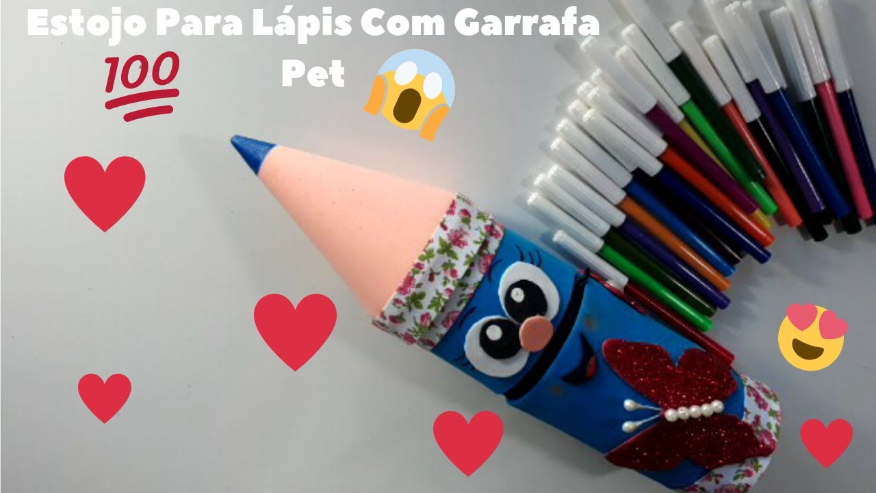 Estojo Com Garrafa Pet - Reciclagem