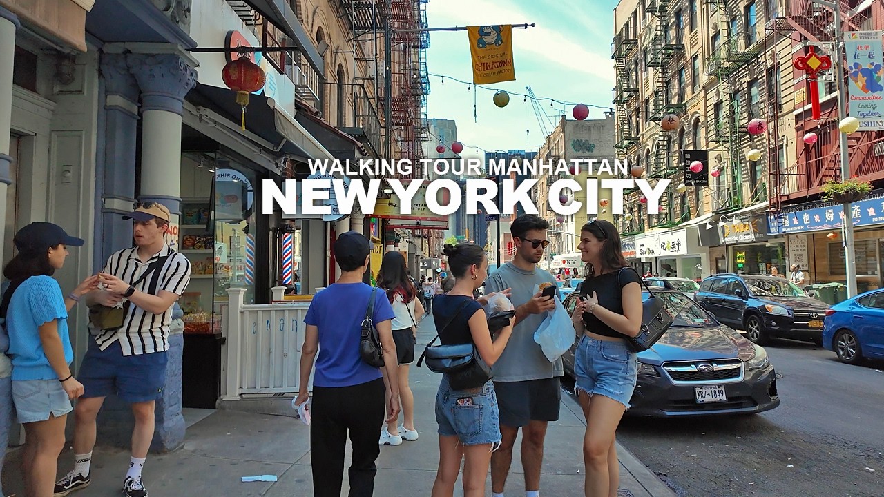 NEW YORK CITY WALKING TOUR MANHATTAN, Lafayette, Broadway, SoHo, Little Italy, Nolita, Times Square