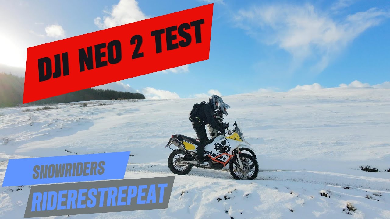 DJI NEO 2 Motorcycle Test - Cardo DJI NEO 2 DJI ACTION 5 KOVE 450 and KTM 990 Adventure