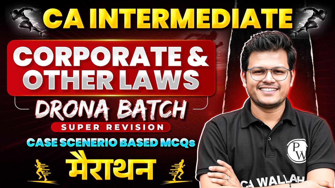 CA Inter Corporate & Other Law Case Scenerio Based MCQs Marathon | CA Inter 2026 | CA Chaitanya Jain