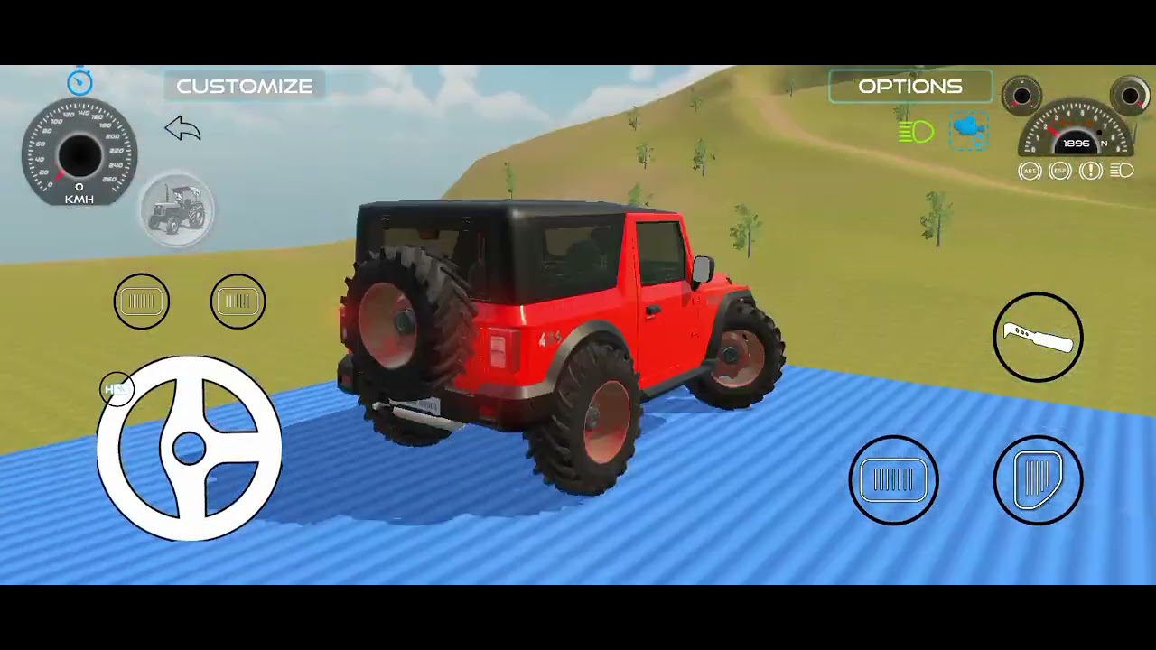 मोडिफाइड थार एक्सप्रेस थार एक्सप्रेस थार रोक्स gaming video good video 