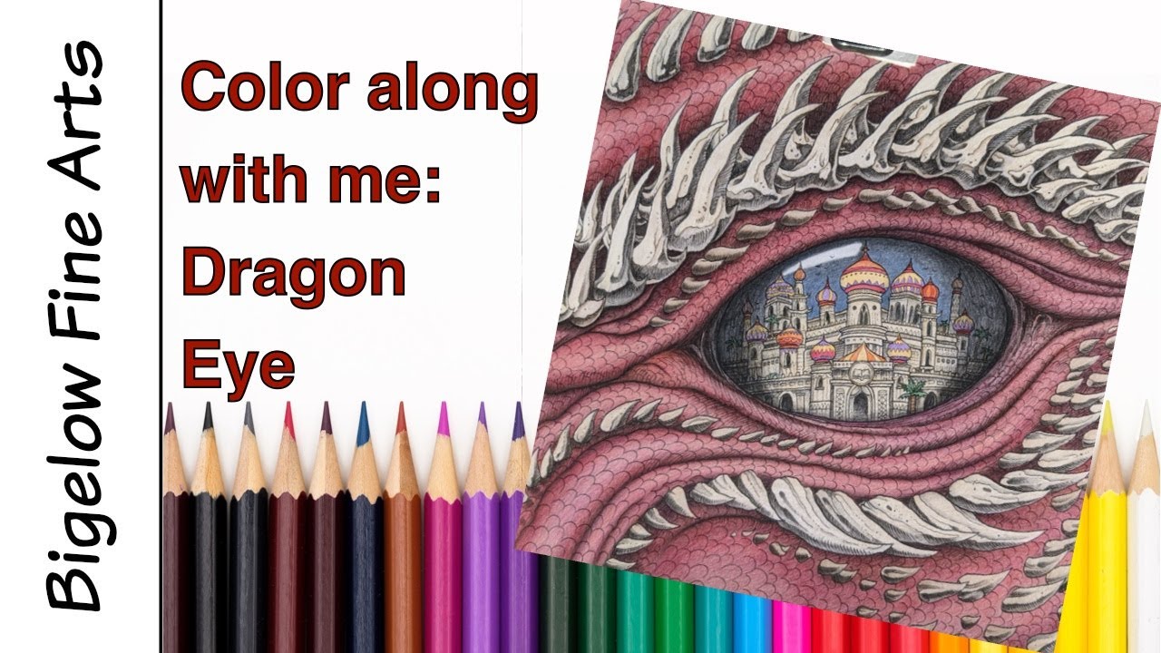 Can I make this work in colored pencil - Dragon eye, Worlds within Worlds