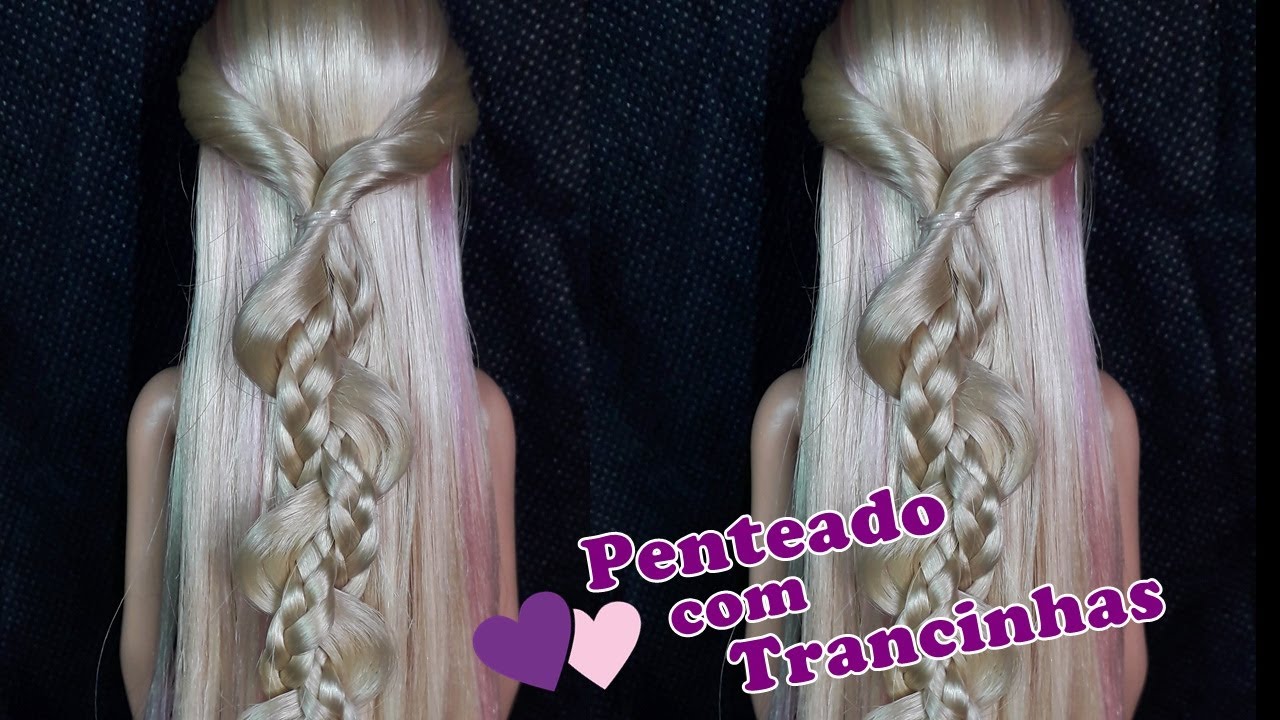 ❤Como fazer um lindo Penteado com Tranças|Penteados para Barbie