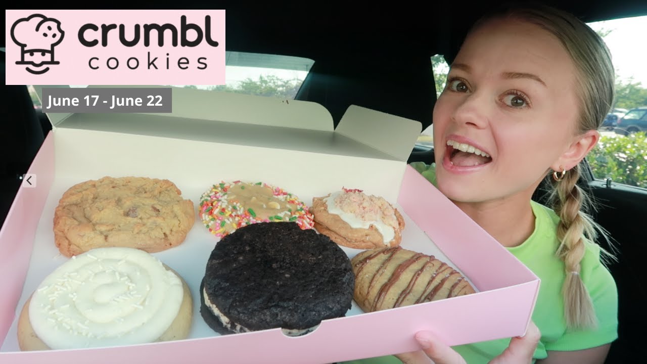 NEW CRUMBL flavors this week oreo mallow sandwich, strawberry crumb cake, Nilla bean cupcake