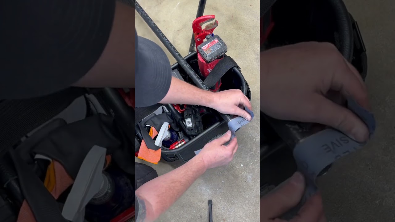 Quick gas line reroute. @OateyCompany @MilwaukeeTool #plumbing #plumbingtools #gasline