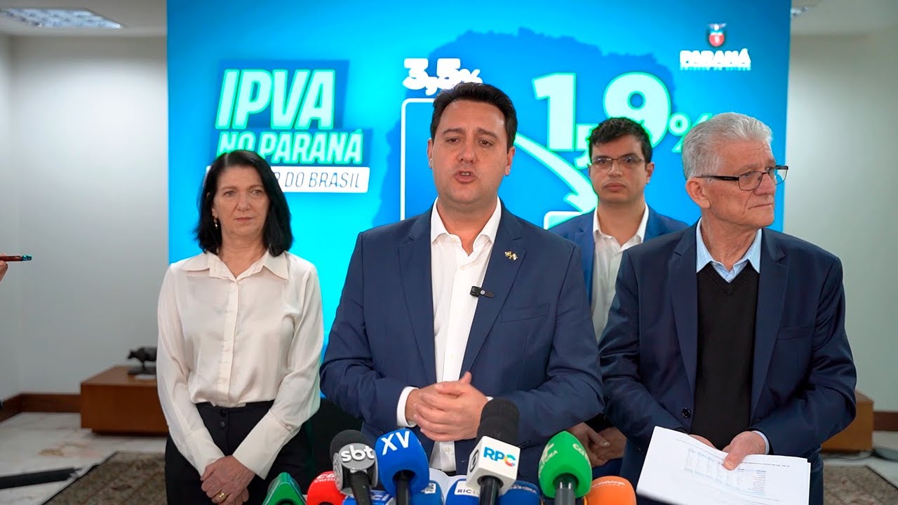 Com redu&ccedil;&atilde;o de 45%, Paran&aacute; ter&aacute; menor al&iacute;quota de IPVA do Brasil em 2026