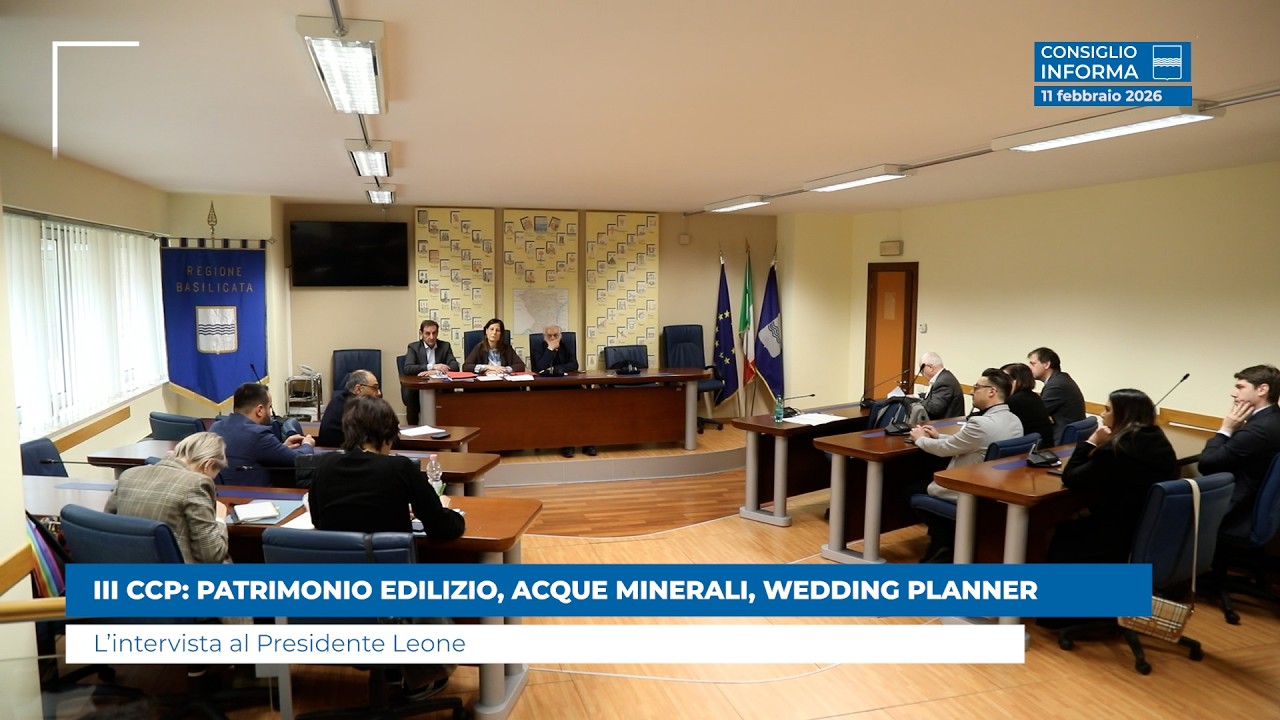 III CCP: PATRIMONIO EDILIZIO, ACQUE MINERALI, WEDDING PLANNER