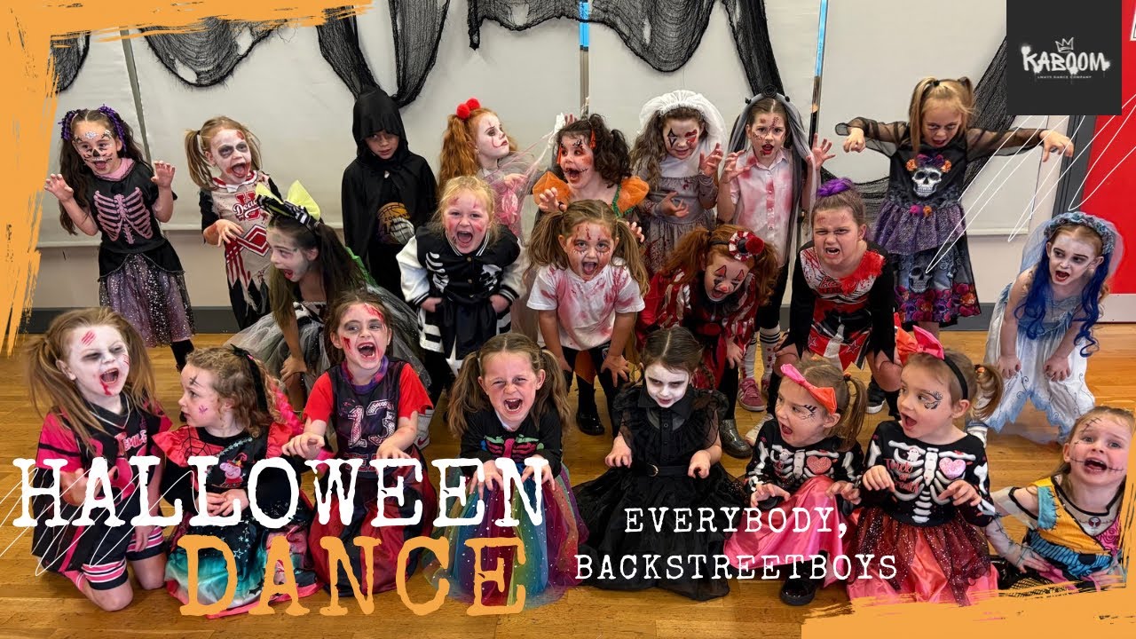 Kids Halloween fun dance, backstreet boys throwback, hiphop Commercial dance 