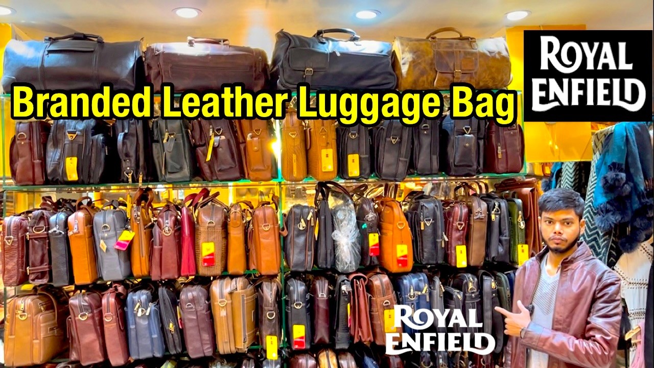 Kanpur Language Leather Bag Market, Cheapest Leather Bags shop in Kanpur | Best Leather Laptop Bags
