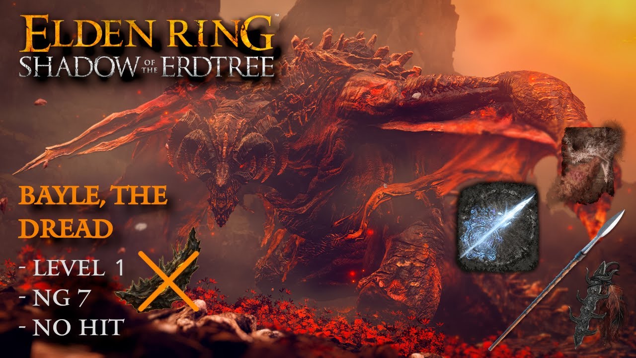 Elden Ring - Bayle The Dread [NG+7, Level 1, No Fragments, No Hit]