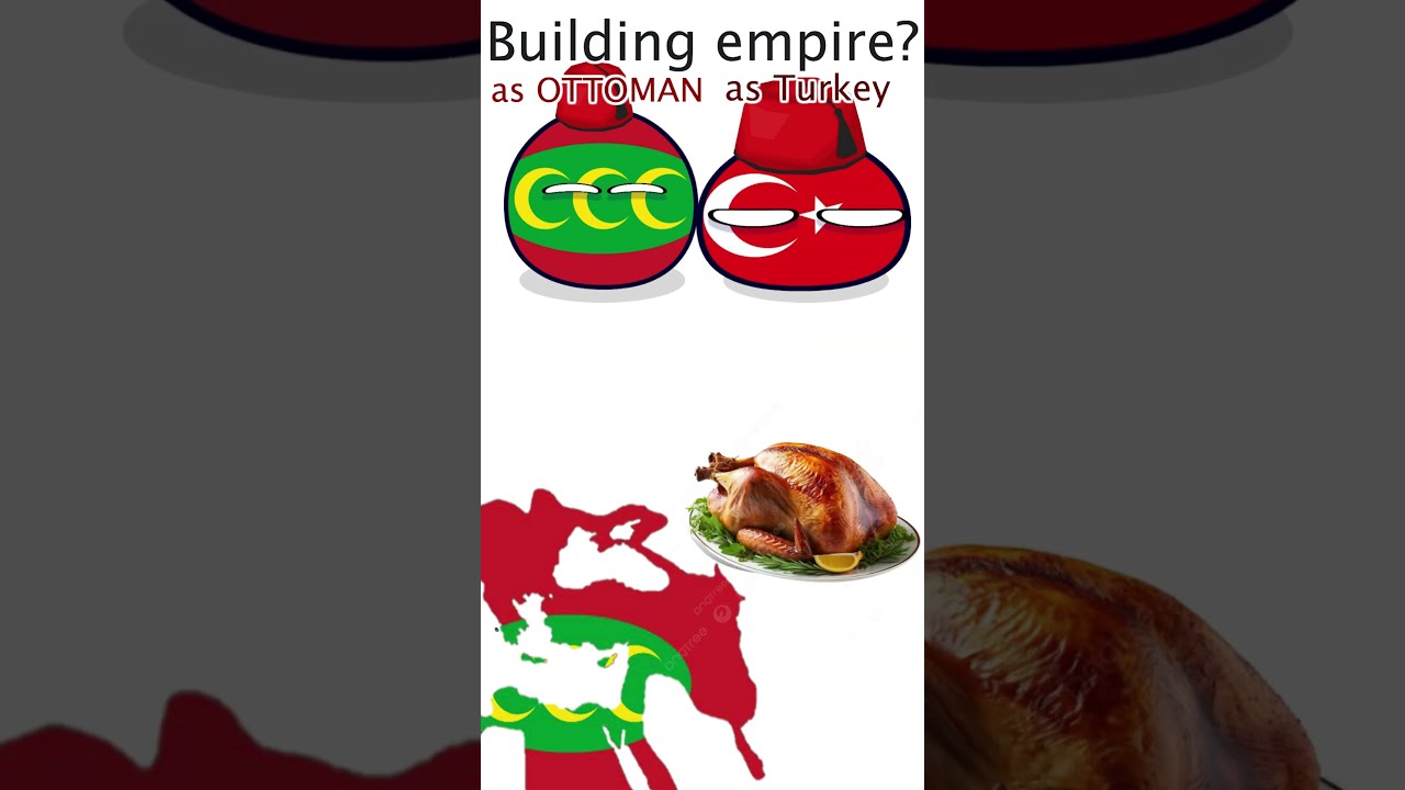 ⚔️🏛️Turkey meets THE Ottoman Empire - then vs now #shorts #countryballs #history #meme