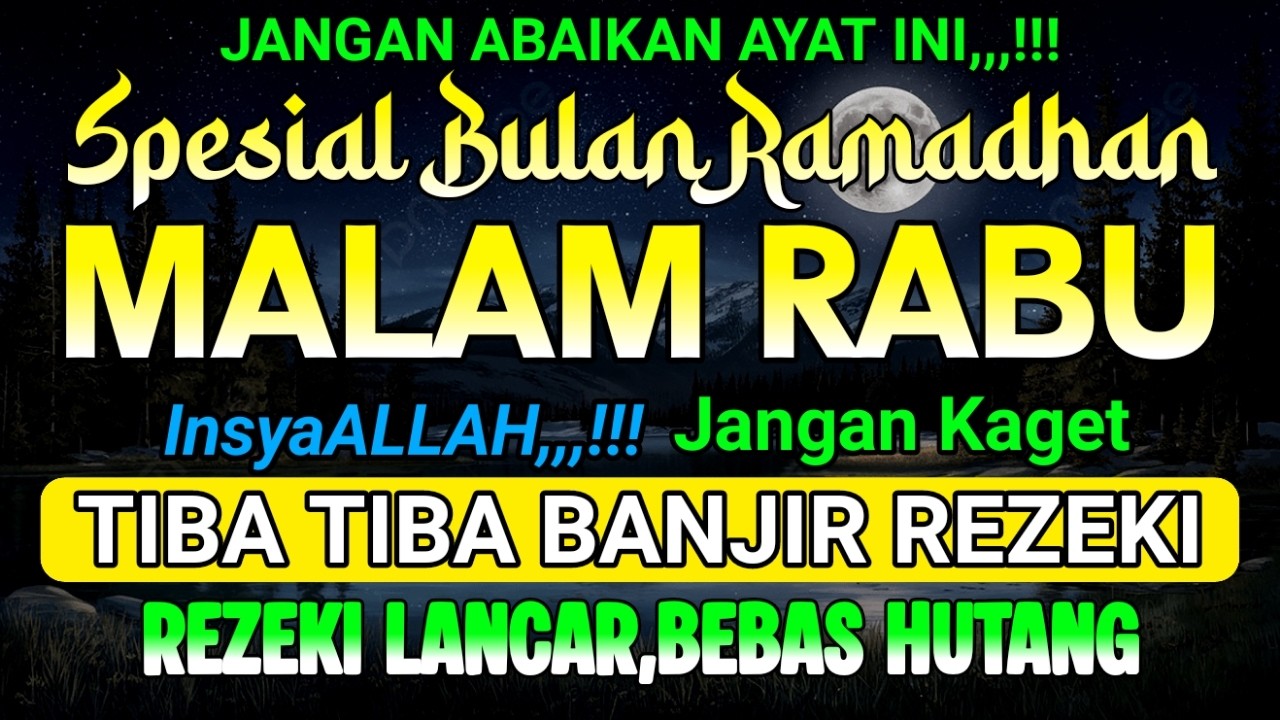 Putar Dzikir Ini,,,! DZIKIR MUSTAJAB PEMBUKA PINTU REZEKI, INSYAALLAH REZEKI DATANG BERTUBI TUBI...!