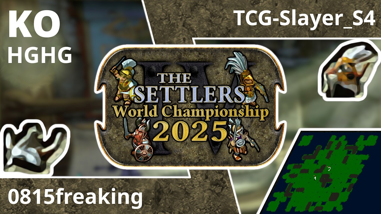 [DE] 0815freaking vs TCG-Slayer_S4 | Spiel 1 | 4tel Finale | Die Siedler IV Weltmeisterschaft 2025