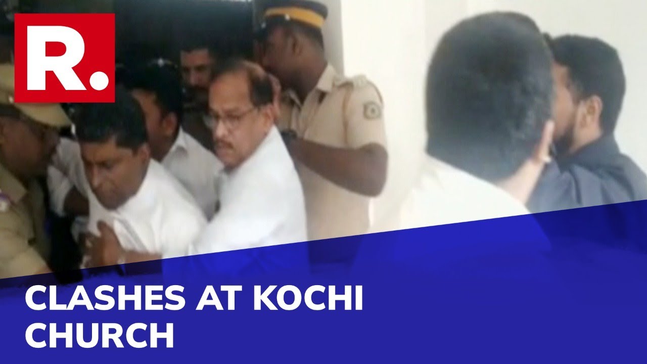Clashes Break Out At St Mary's Basilica Church In Kochi Over Unified Holy Mass Ahead Of Christmas
