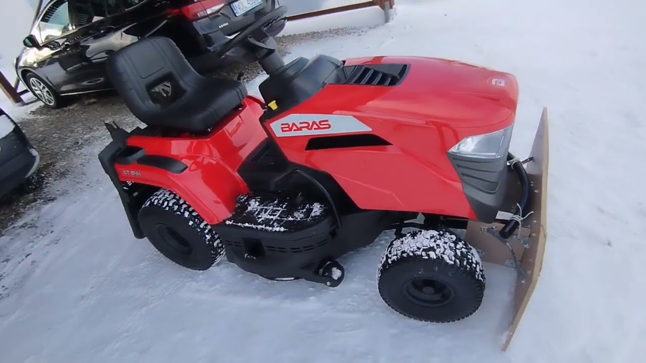 Berry Alloc // kosiarka Baras // wodoodporna płyta daje radę odsniezanie 
