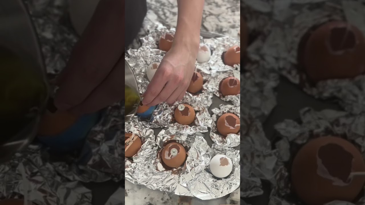 DIY egg candles #easteregg #easterdecoration