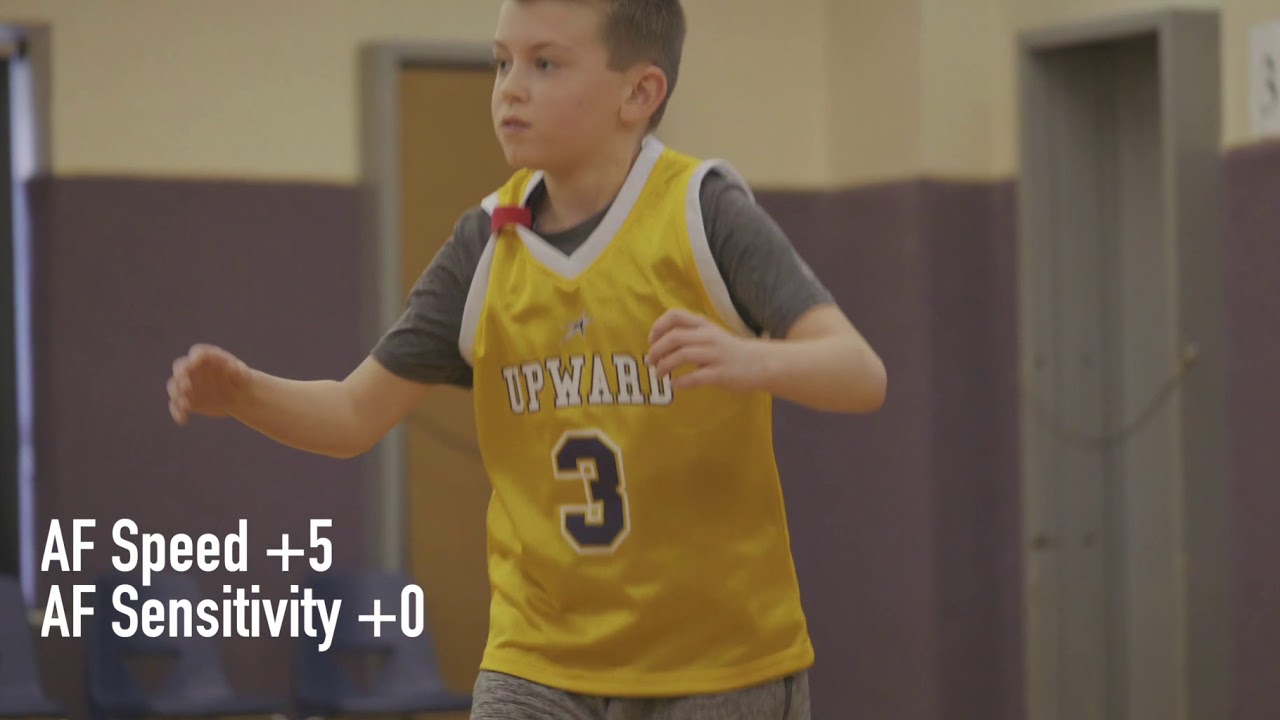 Grade School Basketball Game using the GH5s with the autofocus hack described by YodaYeo