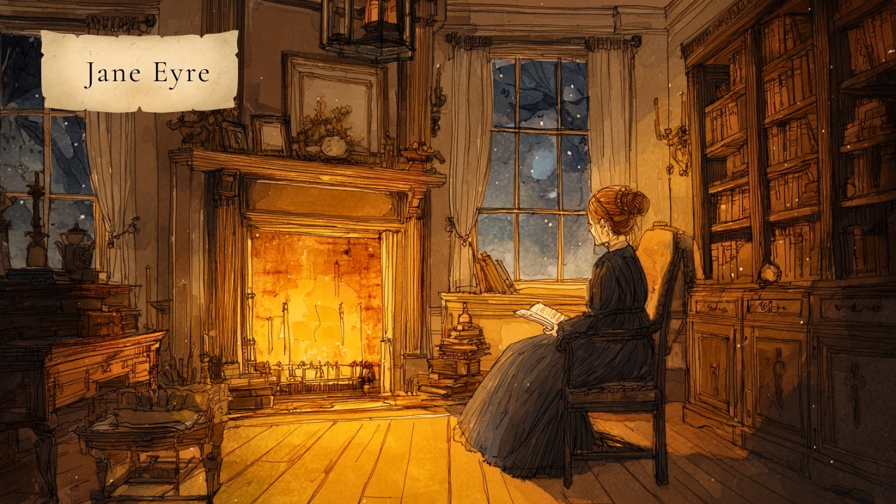 A Cozy Fireplace Evening ☕ Music Inspired by Jane Eyre