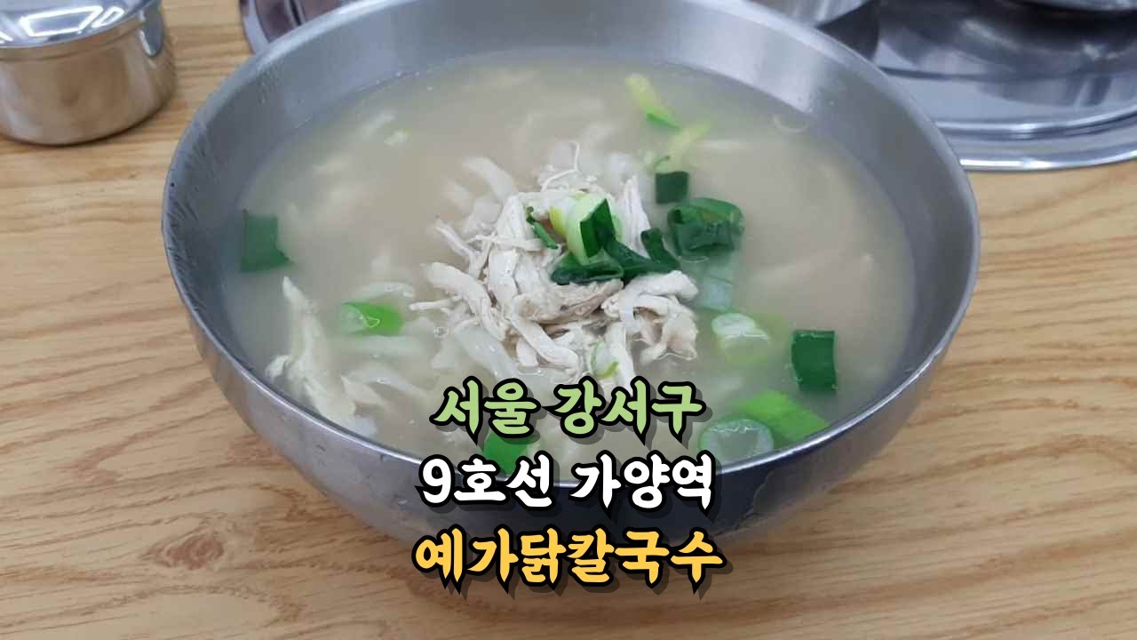 서울 강서구, 9호선 가양역 [예가닭칼국수] #강서구맛집 #가양역맛집 #칼국수맛집 #닭칼국수맛집 #예가닭칼국수
