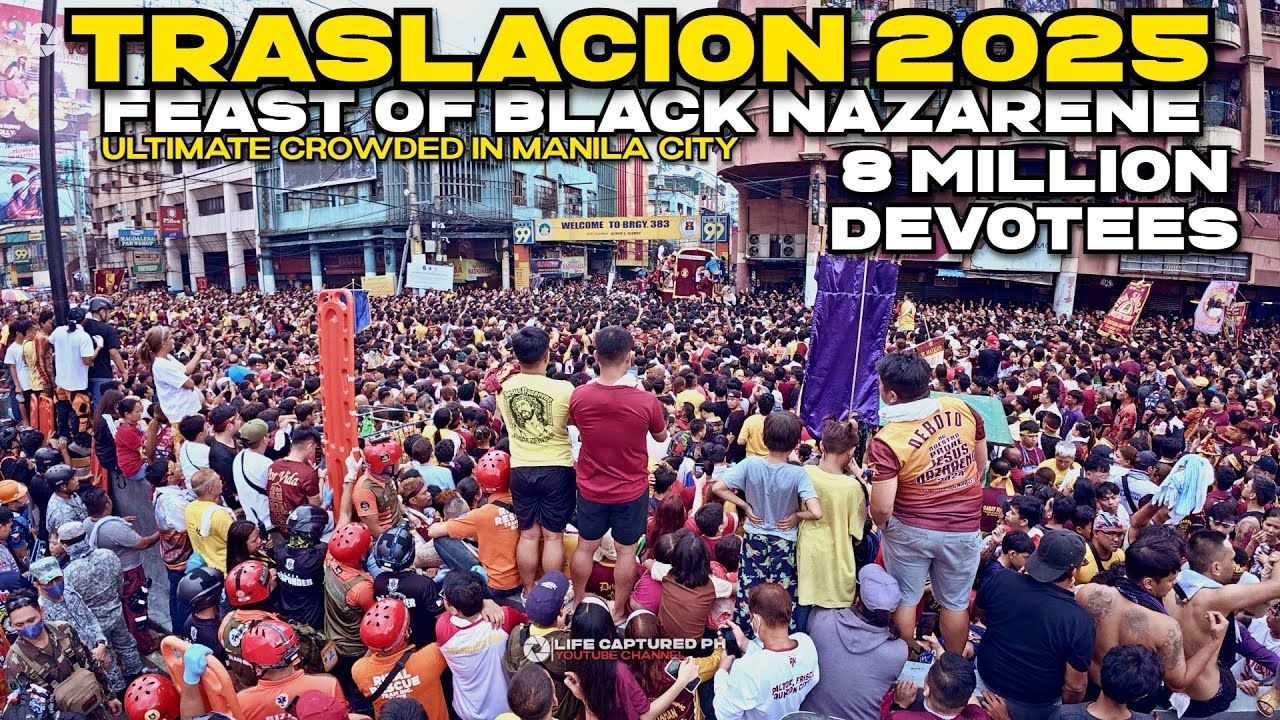 Ultimate Crowded In Quiapo Manila | Feast Of Black Nazarene 2025