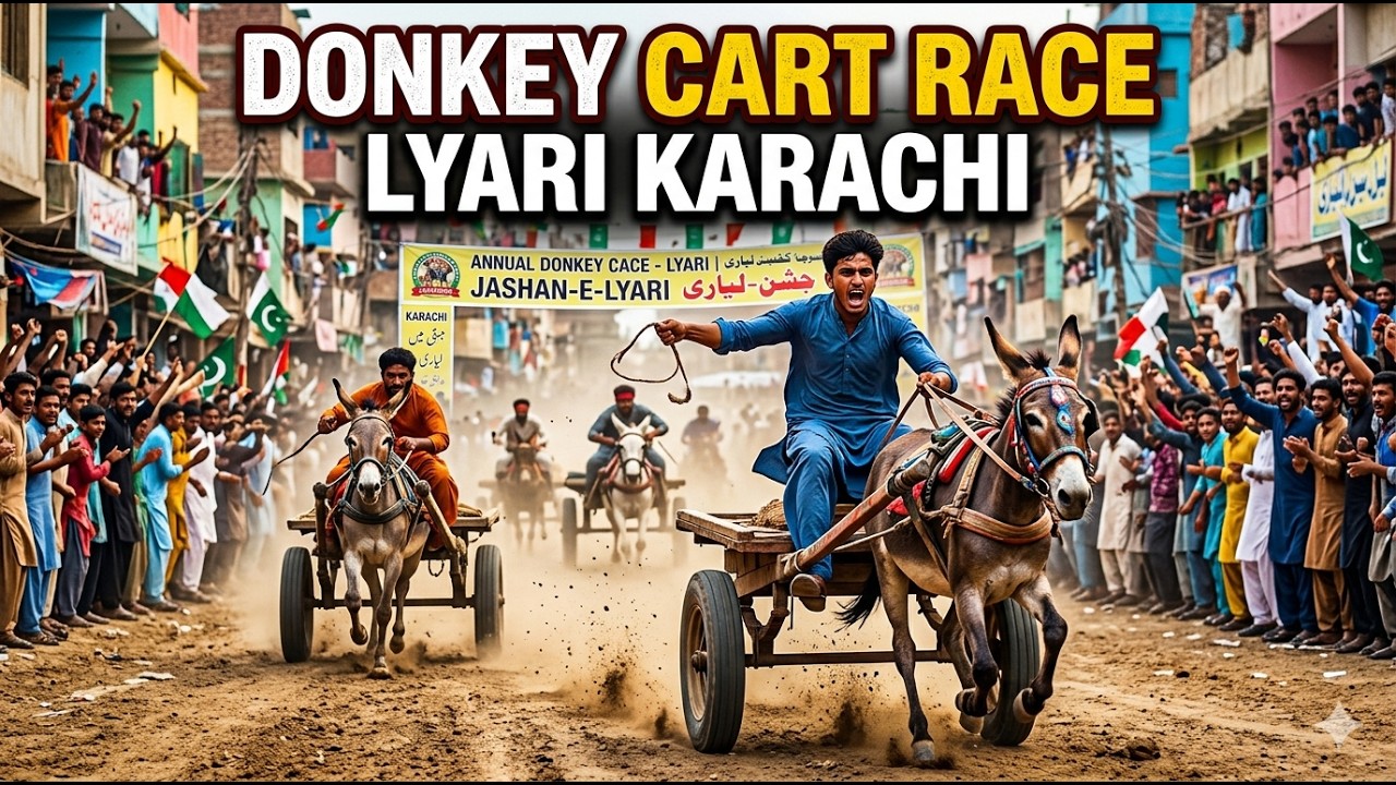 Donkey Cart Race Competition in Lyari Karachi | Donkey Cart Race Competition | Commissioner Karachi